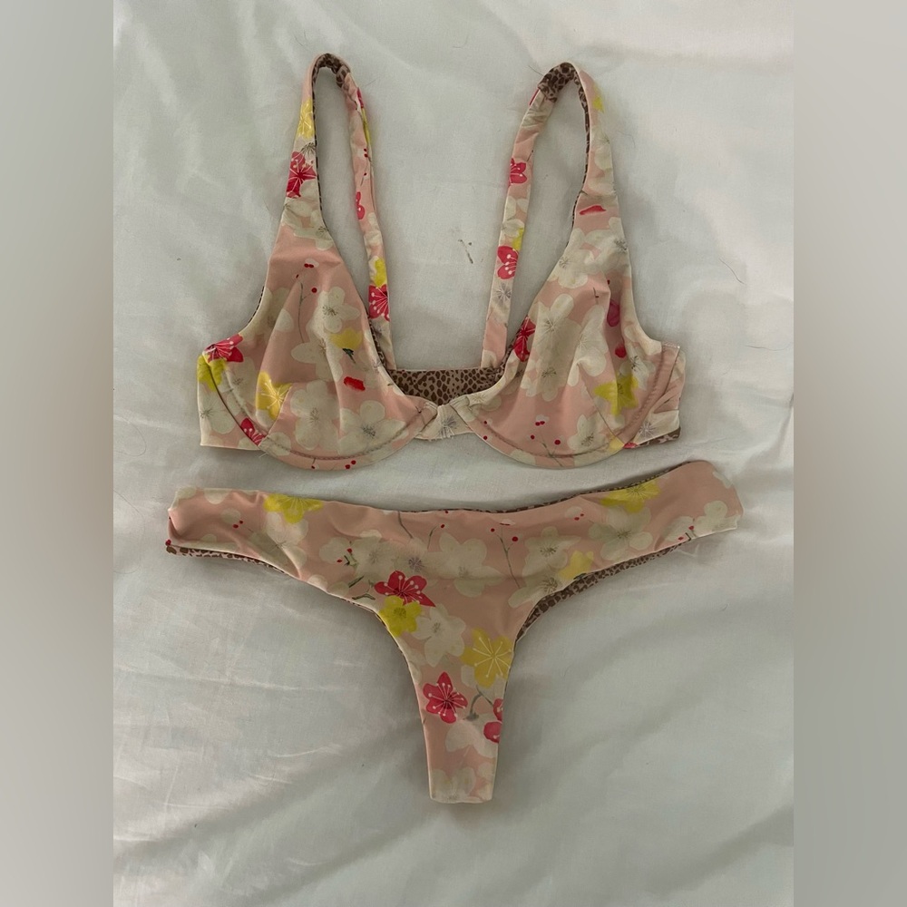 Acacia Swimwear Set in Cherry Blossom